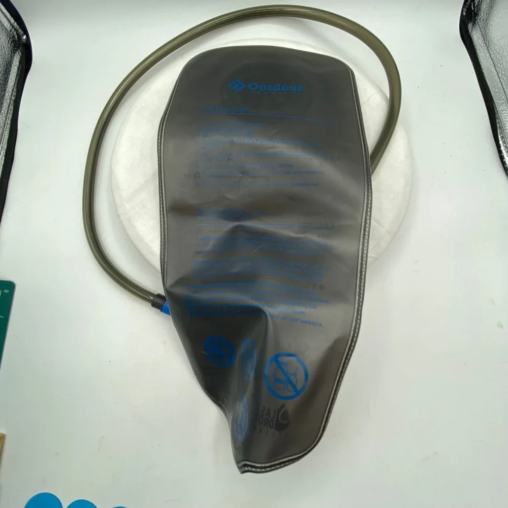 Outdoor Products 2L Hydration Bladder Reservoir Last Drop System Smoke Blue